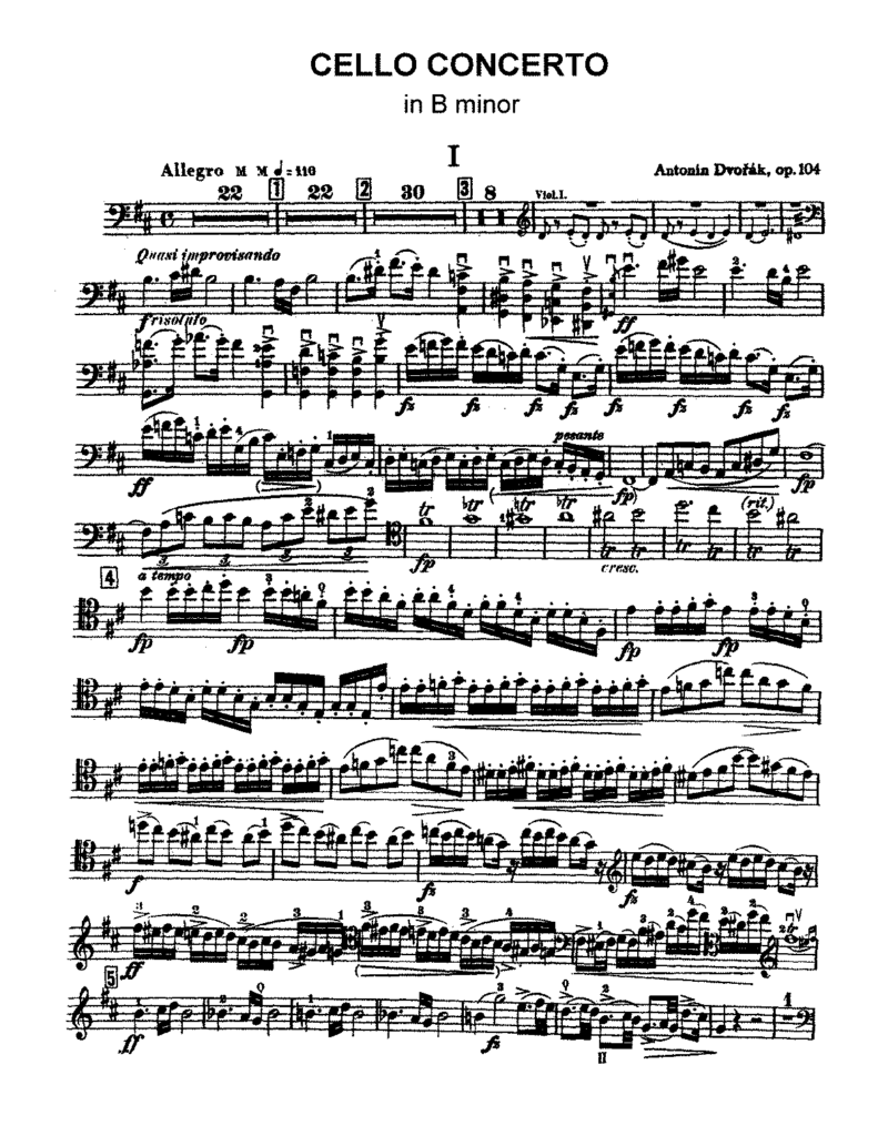 dvorak cello concerto in b minor